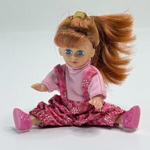 Kid Kore 5" Doll Red Hair Blue Eyes 1995 - Look Alike Barbie Kelly Doll Posable